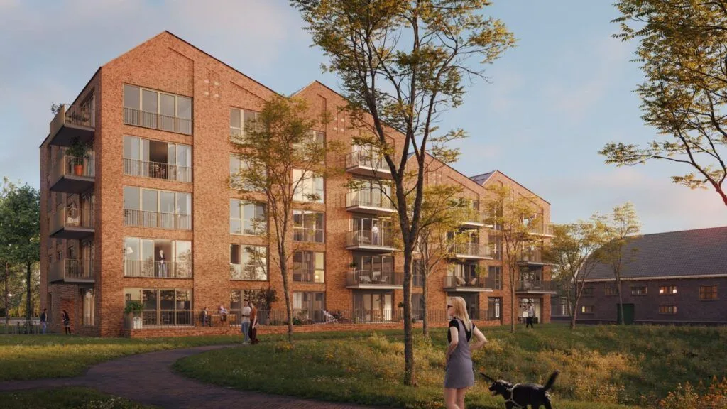 Impressie van de woningen in deelgebied Tango